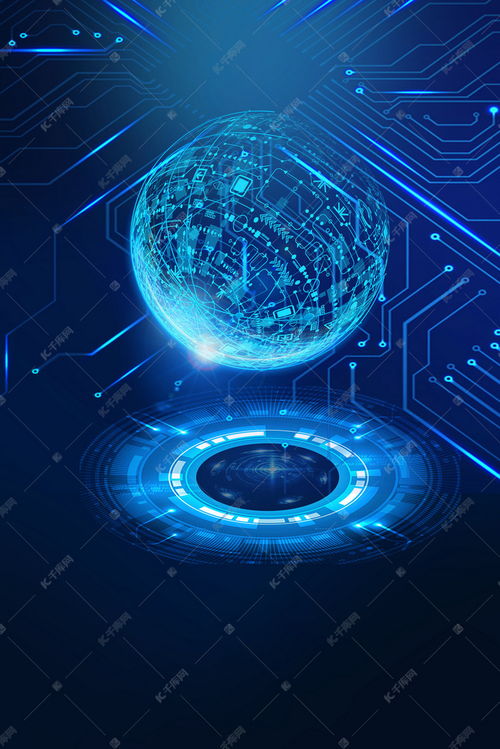 藍(lán)色科技未來(lái) 人工智能背景圖免費(fèi)下載資源推薦